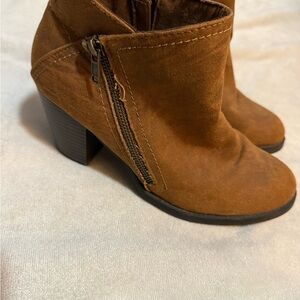 Belk Brown Suede Ankle Booties